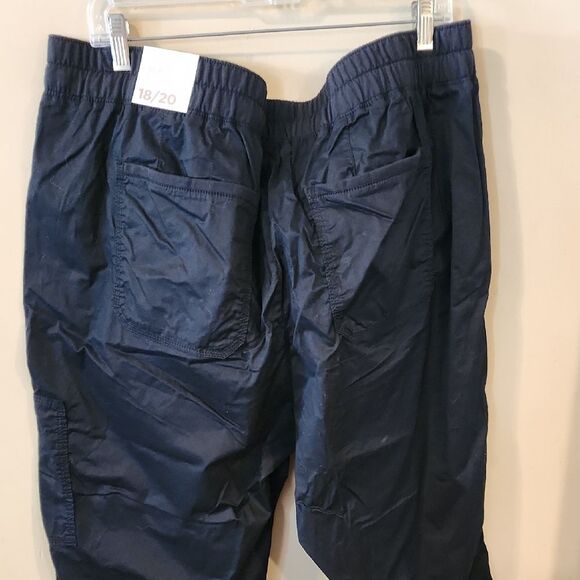 Lane Bryant Black Cotton-Blend Trousers - Picture 5 of 6